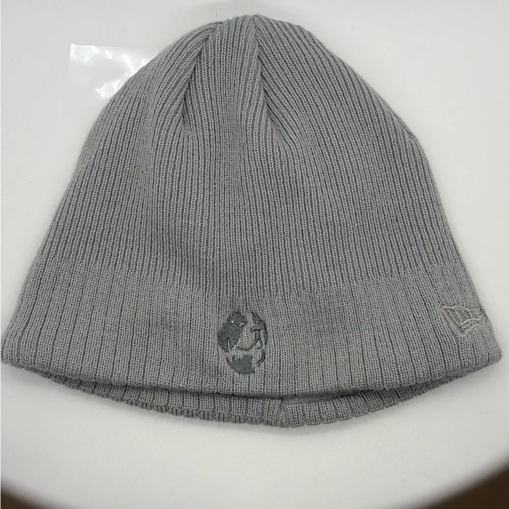 New Era Gray Knit Fleece Lined Mens Beanie